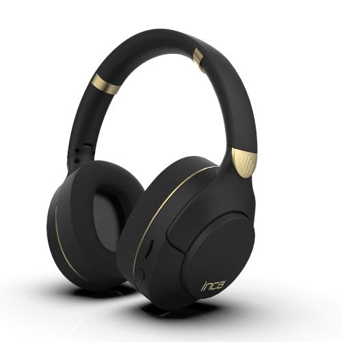 INCA Ibk-503S Kablosuz 5.3 Bluetooth Hafıza Kart Destekli Kulak Üstü Kulaklık Bej SİYAH